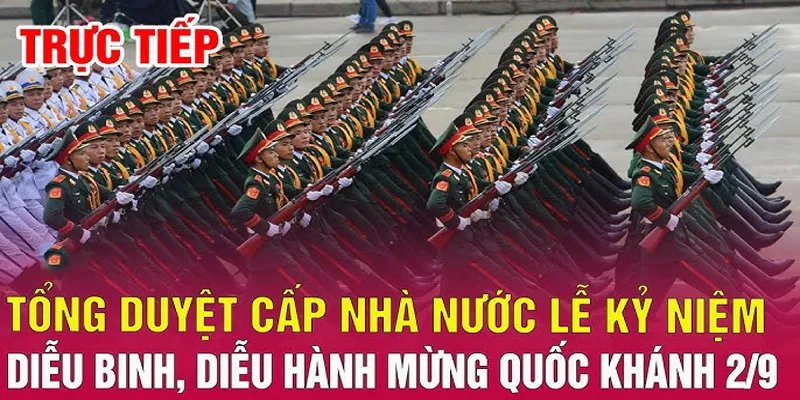 Không khí hào hùng của của buổi lễ duyệt binh